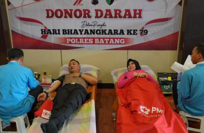 HUT Bhayangkara, Polres Batang Targetkan 100 Kantong Darah