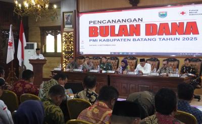 Bulan Dana PMI Batang 2025 Resmi Dimulai, Target Rp1,77 Miliar