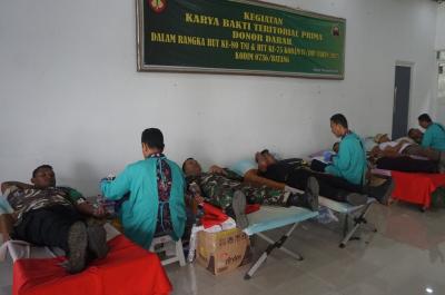 Kodim Batang Dukung Ketersediaan Stok Donor Darah PMI