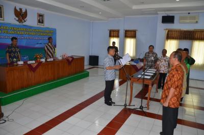 Bupati Batang Melantik Empat Pejabat Struktural 