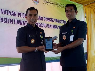 Bupati  Wihaji Launching  Aplikasi pendaftaran On line RSUD Kali Sari