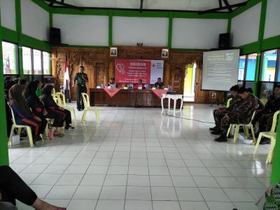 Kasdim 0736/Batang Memberikan Wawasan Kebangsaan Kepada Relawan PMI