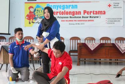 Jelang Mudik Lebaran, PMI Batang Terjunkan Ratusan Relawan