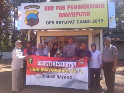 HUT Bhayangkara ke-73, Polres Batang Berangkatkan Pasien Operasi Bibir Sumbing
