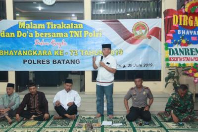 Sambut Hari Bhayangkara Keâ€“73, Polres Batang Gelar Malam Tirakatan