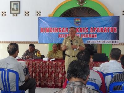 Bimtek Aparatur RT/RW Guna Sebarkan Informasi dan Pembangunan Batang